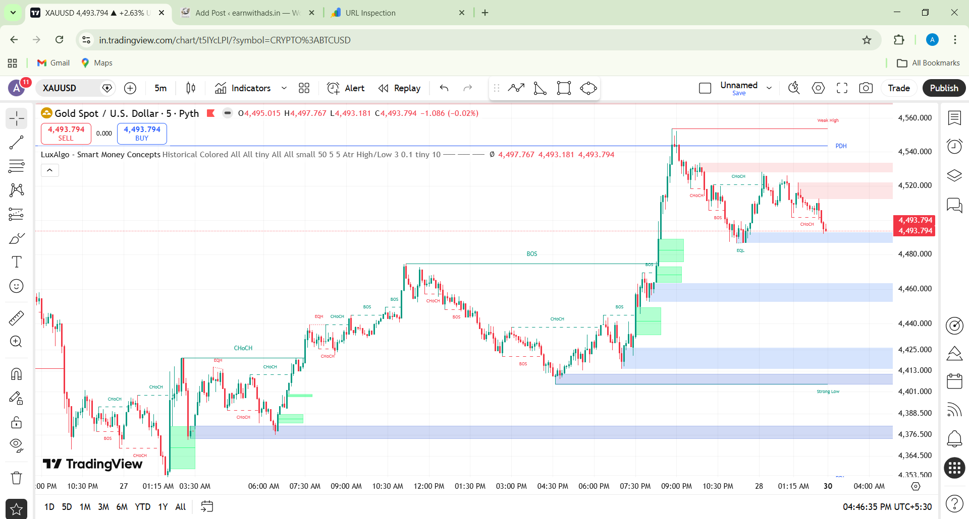 XAUUSD 4493.794 ▲ 2.63 Unnamed Google Chrome 3 28 2026 4 46 35 PM